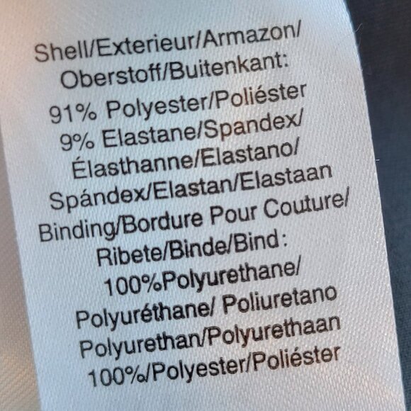 DKNY Sleeveless Scuba fit and flare Little Black Dress Faux Leather Trim - Picture 7 of 8